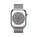 Apple Watch Series 8 GPS + Cellular 45mm Silver Stainless Steel Case with Silver Milanese Loop