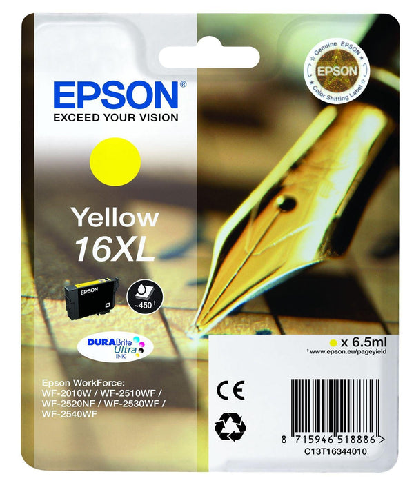 Best Value Epson C13T16344012 16 X-Large Series Ink Cartridges, Yellow, Genuine, Amazon Dash Replenishment Ready
