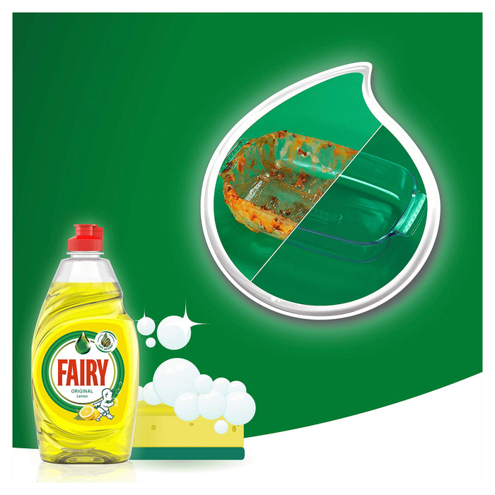 Best Value Fairy Original Washing Up Liquid Lemon with LiftAction No Soaking, No Grease, No Fuss and Gentle On Your Skin, 780 ml