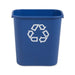 Rubbermaid Recycling Bin Blue 27 Litre Polyethylene 380 x 368 x 265 mm