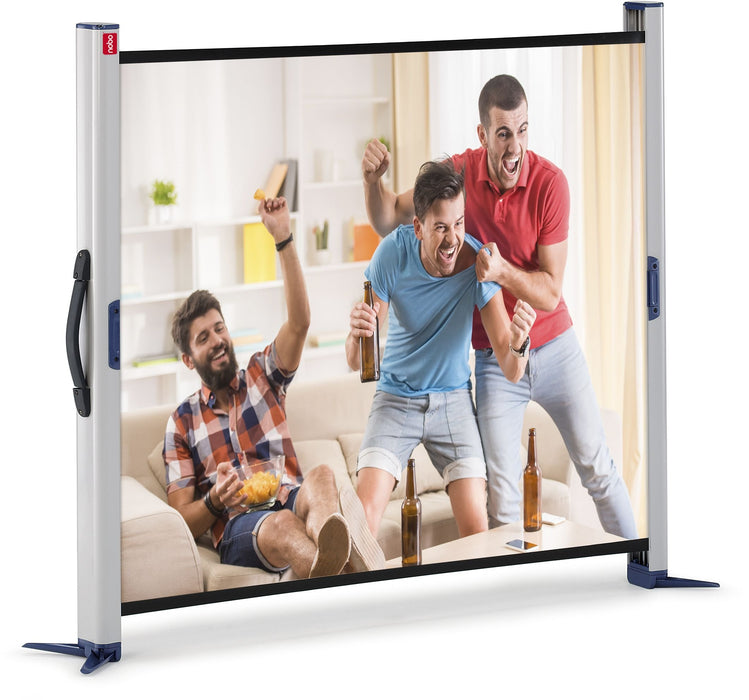 Best Value Nobo Portable Desktop Projection Screen Home Theatre/Office/Cinema Screen 4:3 Screen Format Matte White (1040x750mm)