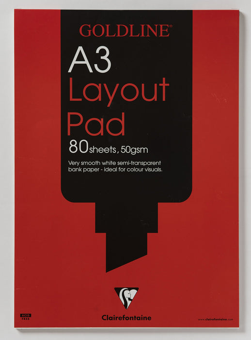 Best Value Clairefontaine Goldline Layout Pad, A3, 50 gsm, 80 Sheets