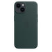 Apple - Back cover for mobile phone - MagSafe compatibility - leather - forest green - for iPhone 14