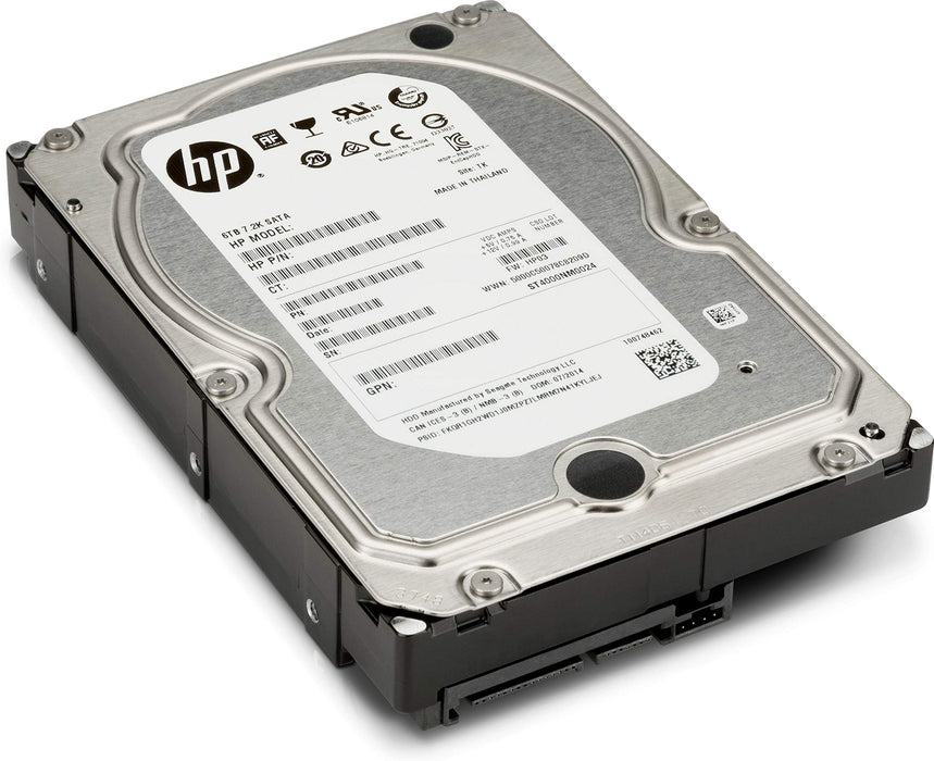 HP Enterprise - Hard drive - 6 TB - SATA - 7200 rpm - for Workstation Z2 G4, Z2 G5