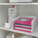 Best Value Leitz A4 Letter Tray, White/Metallic Pink, WOW Range, 53611023