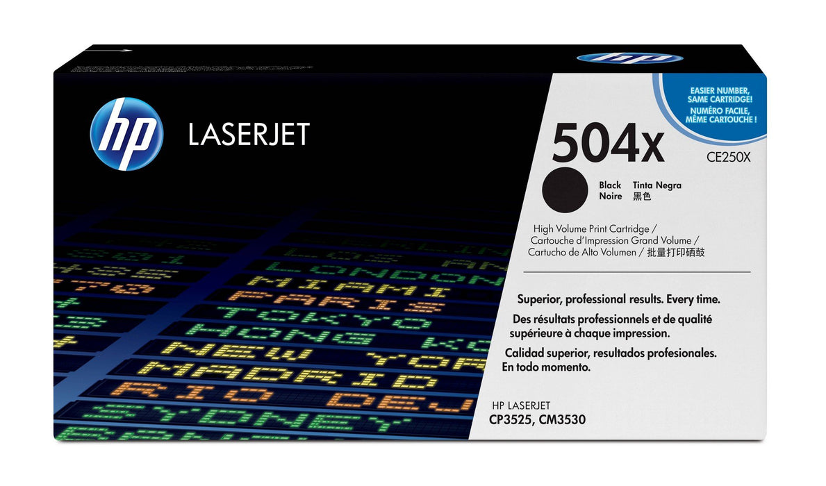 Best Value HP CE250X 504X High Yield Original LaserJet Toner Cartridge, Black, Pack of 1