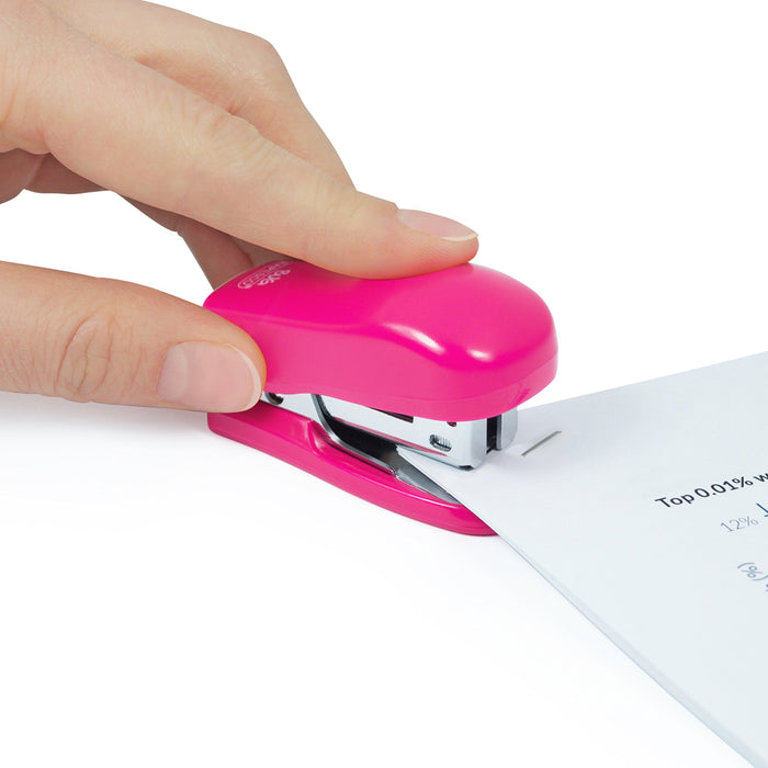 Best Value Rapesco 1412 Bug Mini Stapler - Hot Pink, Supplied with 1000 Staples