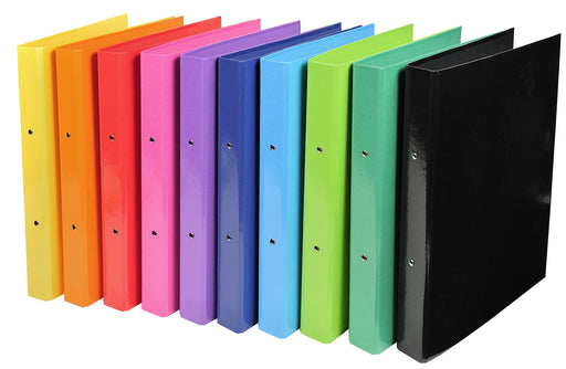 Best Value Exacompta Iderama Rings Binder, A4, 40 mm Spine, 2 Rings - Assorted Colours, Pack of 10
