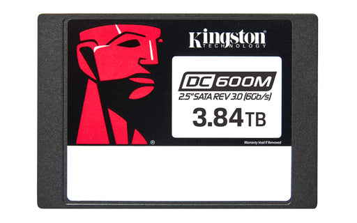 Kingston DC600M - SSD - Mixed Use - encrypted - 3.84 TB - internal - 2.5" - SATA 6Gb/s - 256-bit AES - Self-Encrypting Drive (SED)