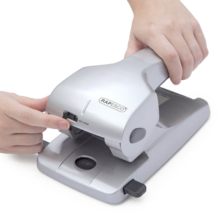 Best Value Rapesco 0732 Hole Punch Zero-65 Heavy Duty, 65 Sheet Capacity - Silver