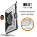 UAG Rugged Case for Surface Pro 7+/7/6/5/LTE/4 w/ Handstrap & Shoulder Strap - Ice - Back cover for tablet - rugged - black, ice - for Microsoft Surface Pro (Mid 2017), Pro 4, Pro 6, Pro 7