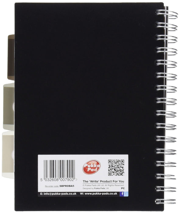 Best Value Pukka Pads SBPROBA5 A5 Project Book - Silver (Pack of 3)