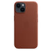 Apple - Back cover for mobile phone - MagSafe compatibility - leather - umber - for iPhone 14