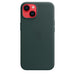 Apple - Back cover for mobile phone - MagSafe compatibility - leather - forest green - for iPhone 14