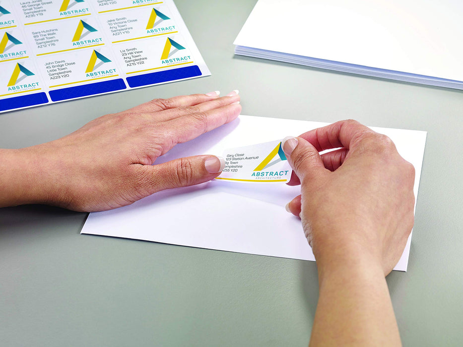 Best Value Avery Self Adhesive Address Mailing Labels, Laser Printers, 18 Labels Per A4 Sheet, 1800 labels, UltraGrip (L7161)