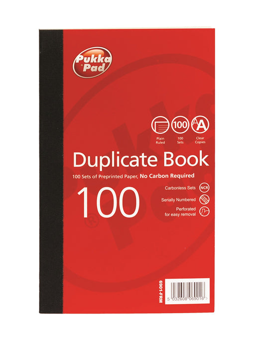 Best Value Pukka Pads 6901-FRM Value 216x130mm Plain Ruled Duplicate Book (Pack of 5)