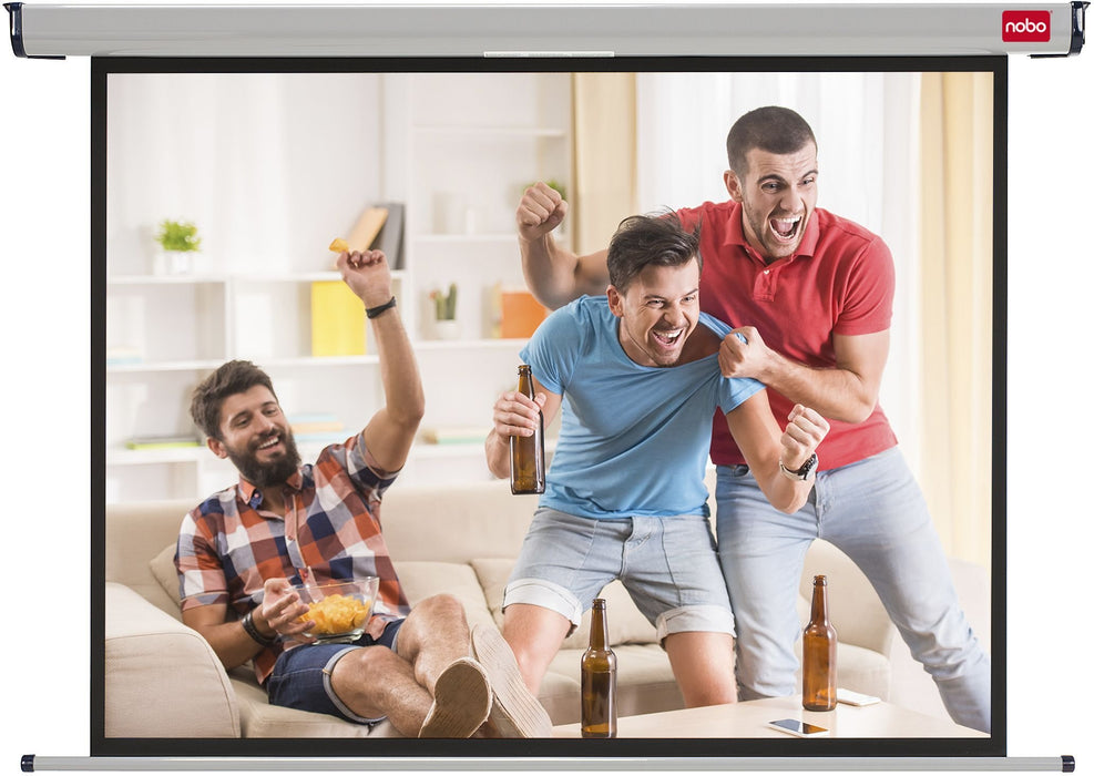 Best Value Nobo Projection Screen Home Theatre/Office/Cinema Screen 4:3 Screen Format Matte White (1500x1138mm)