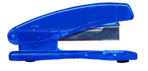 Best Value Value Plastic Stapler Half Strip Blue