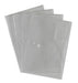 Best Value Value A4 Popper Wallets Clear (Pack 5)