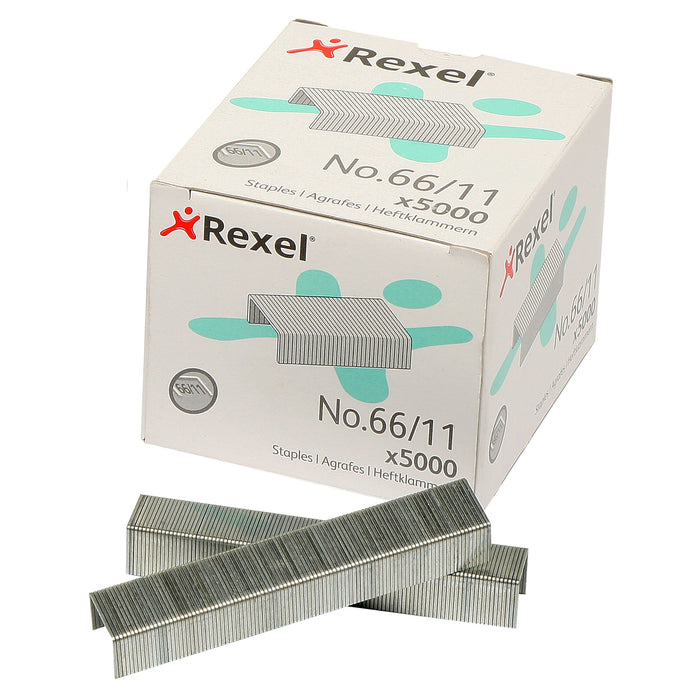 Best Value Rexel No. 66 11mm Heavy Duty Staples 70 Sheet Capacity (Pack of 5000)