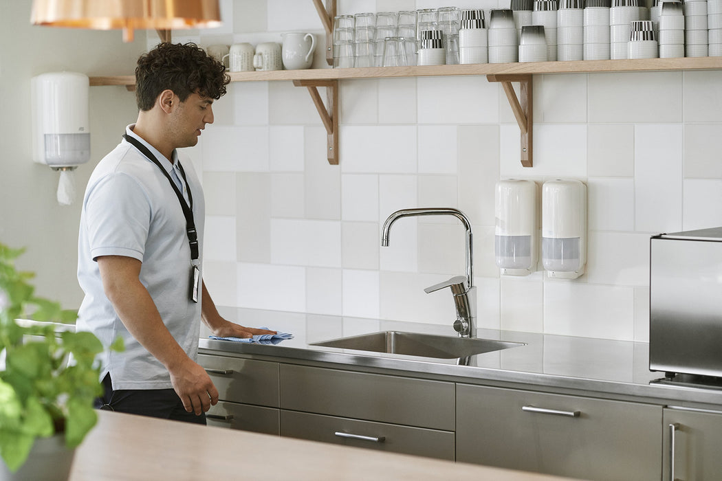 Best Value Tork 559000 Centrefeed Dispenser M2 / Paper Dispenser Suitable for Tork Basic Paper and Tork Wiping Paper (Plus) / Paper Towel Dispenser Wall Mounted / Elevation Design White