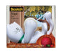Best Value Scotch Cat-810 19 mm x 8.89 m Cat Tape Dispenser, White, 1 Roll Magic Tape