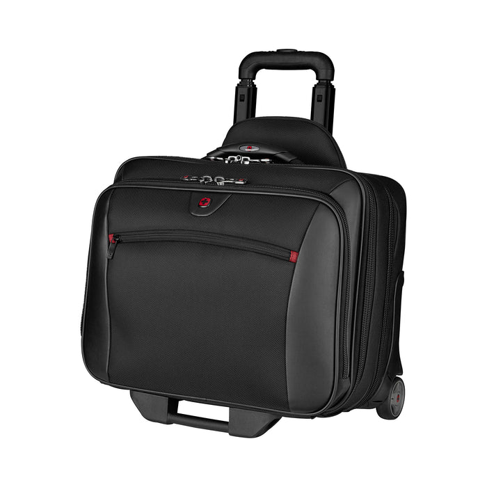 Best Value Wenger 600661 POTOMAC 17" 2-Piece Business Wheeled Laptop Briefcase , Padded laptop compartment with Matching 15.4" Laptop Case in Black {28 Litres}