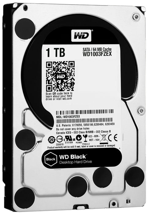 WD Black Performance Hard Drive WD1003FZEX - Hard drive - 1 TB - internal - 3.5" - SATA 6Gb/s - 7200 rpm - buffer: 64 MB