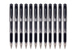 Best Value Uni-Ball 218990000 UM-153S Signo Impact Gel Pens with Rubber Grip, Black Gel, 1 mm Nib (Pack of 12)