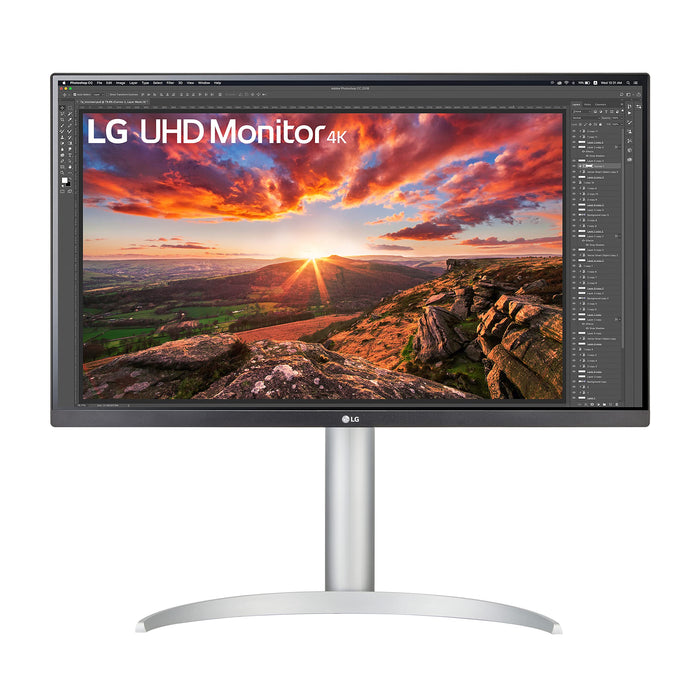 LG 27UP850N-W 27 Inch 3840 x 2160 Pixels 4K Ultra HD HDMI DisplayPort Silver Monitor