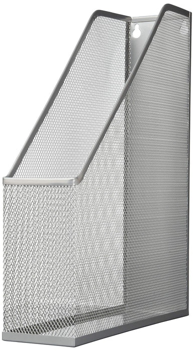 Best Value 3 x Executive Mesh Magazine File Rack - Silver pk3