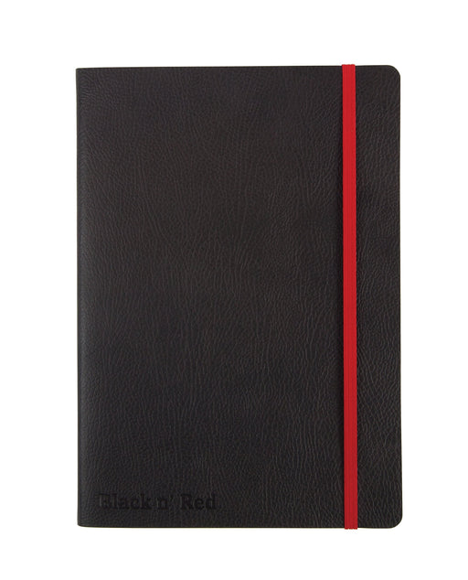 Best Value Oxford Black n' Red A5 Soft Cover Casebound Business Journal, Ruled and Numbered Notebook, 144 Page, 1 Notebook