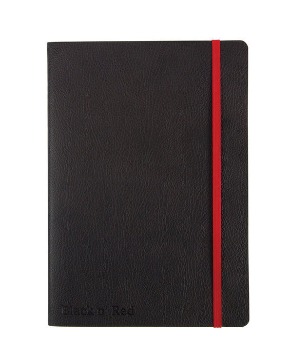 Best Value Oxford Black n' Red A5 Soft Cover Casebound Business Journal, Ruled and Numbered Notebook, 144 Page, 1 Notebook