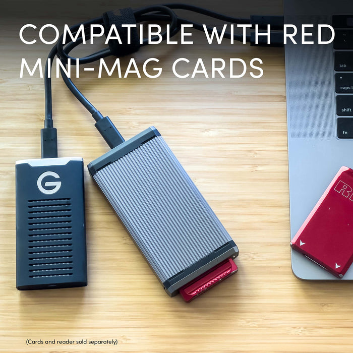 SanDisk RED Mini Mag USB C Card Reader Grey