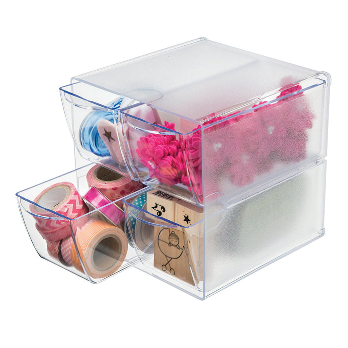 Best Value Deflecto - DE350301-4-Drawer Storage Cube