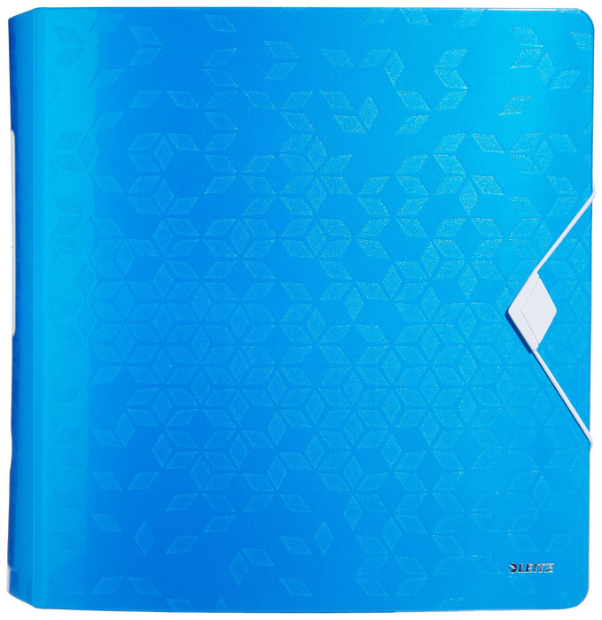 Best Value Leitz Lever Arch File, Metallic blue, A4, Curved spine 75mm width, Elastic fastening, Light polyfoam, WOW Range, 11060036