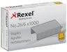 RexelStaples No56 26/6 (Pack 1000) ACCO6131
