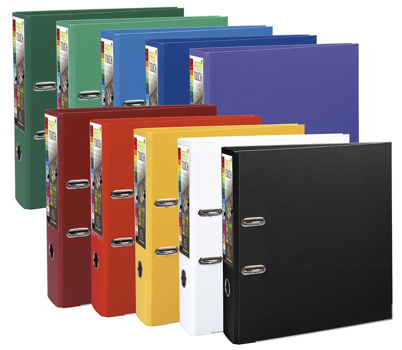 Best Value Exacompta Prem'Touch PP Lever Arch File, A4 Maxi, 80 mm Spine - Black