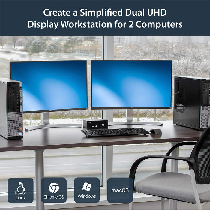 Best Value StarTech.com SV231DPDDUA2 2-Port DisplayPort Dual-Monitor KVM Switch - 4K 60Hz