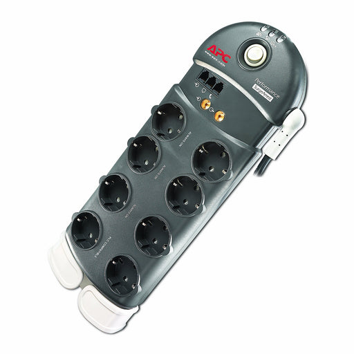 APC Performance SurgeArrest PL8VT3 - Surge protector - AC 230 V - output connectors: 8 - Germany - black