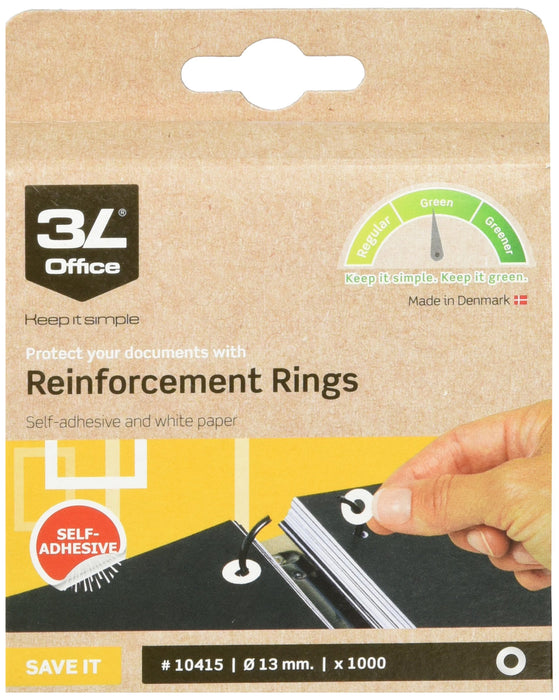 Best Value Fisherclark WS5002 Self Adhesive Paper Reinforcement Ring (Pack of 1000)