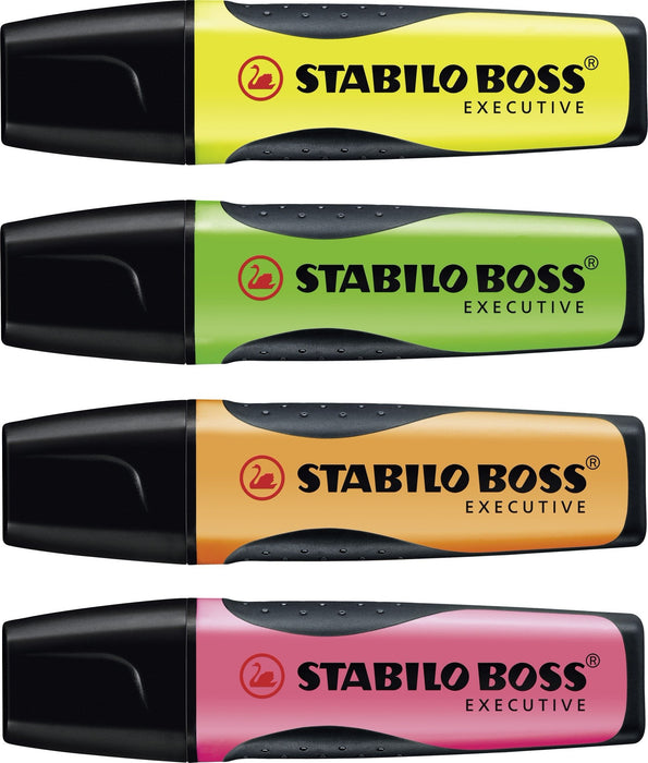 Best Value Highlighter - STABILO BOSS EXECUTIVE Wallet of 4 Assorted Colours
