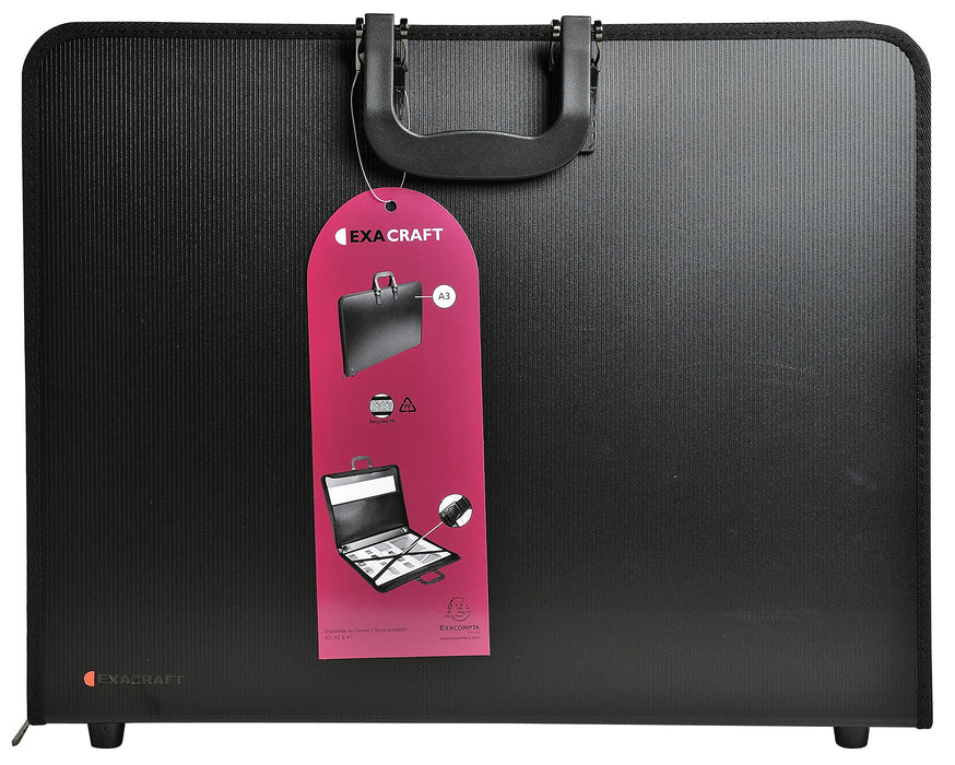 Best Value Clairefontaine Goldline PP Presentation Case (without rings), A3, Black