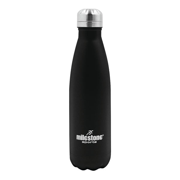Drinking Bottle Double Walled Stainless Steel 500ml Black 52100