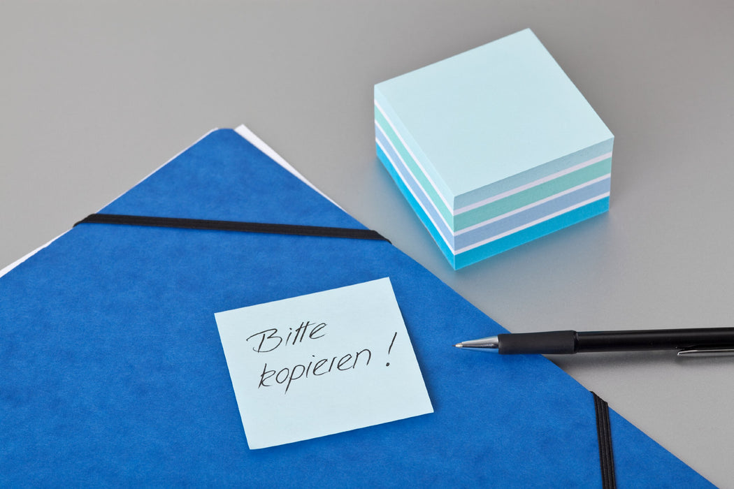 Best Value Post-It Notes, 2028B 76 x 76 mm - Pastel Blue, 1 Cube (450 Sheets)