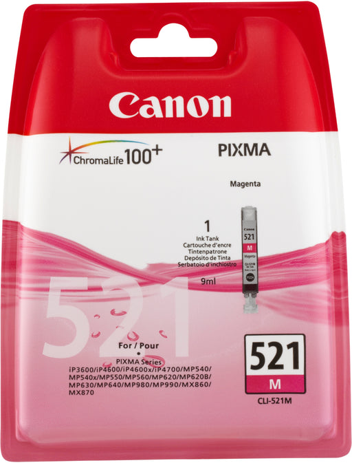 Canon CLI 521M - Ink tank - 1 x magenta