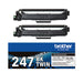Brother TN247 Toner Cartridges Twin Pack High Yield Black TN247BKTWIN
