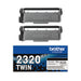 Brother TN2320 Toner Cartridges Twin Pack High Yield Black TN2320TWIN