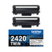 Brother TN2420 Toner Cartridges Twin Pack High Yield Black TN2420TWIN