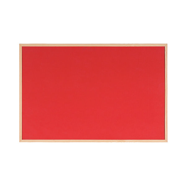 Bi-Office Double-Sided Board Cork And Felt 600x900mm Red FB0710010